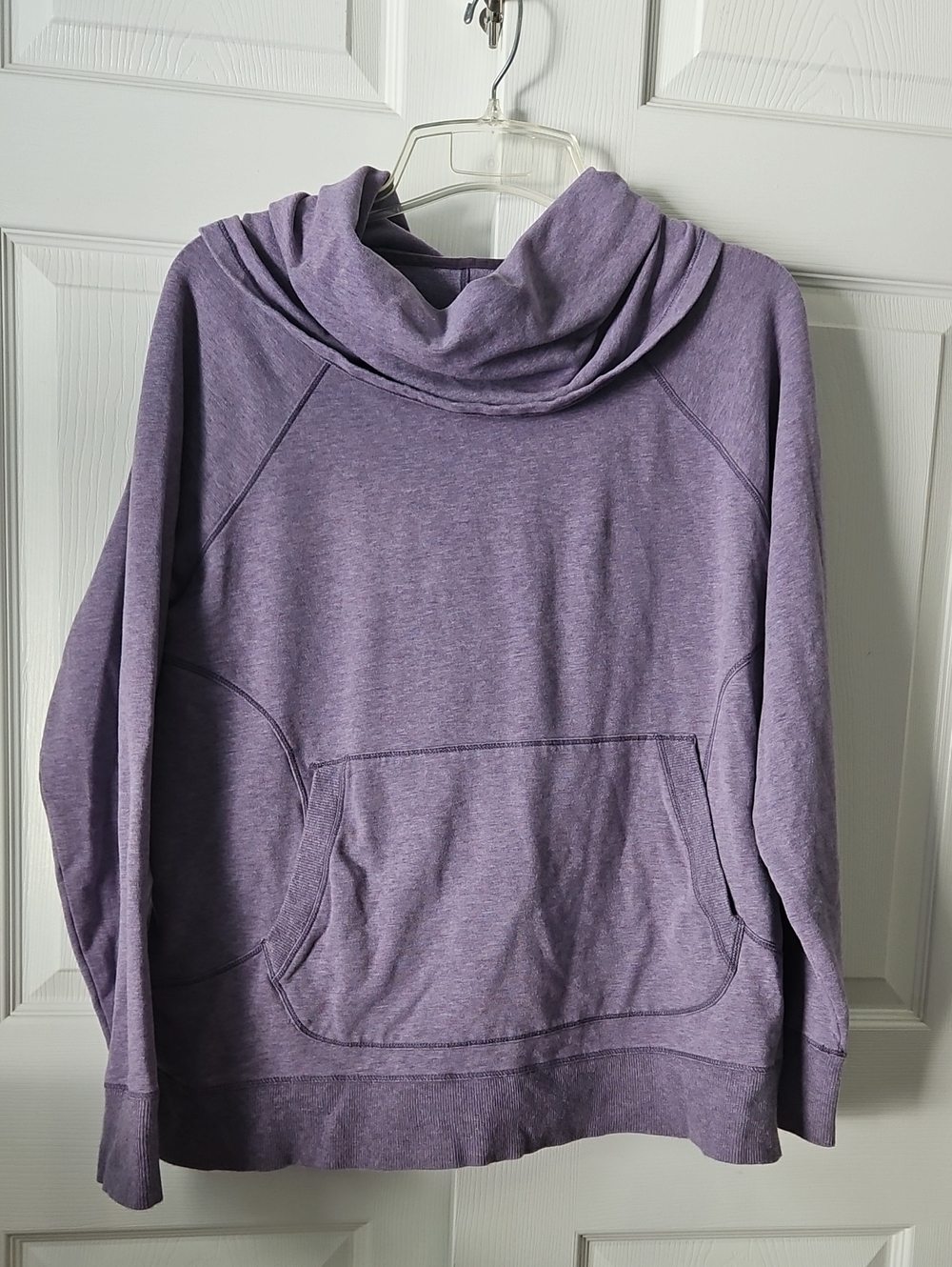 L.L. Bean Lavender Cowl-Neck Pullover Sweater